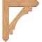 Ekena Millwork Merced Arts and Crafts Smooth Bracket w/ Offset Brace, Western Red Cedar, 7 1/2"W x 32"D x 36"H BKT0806X32X36MRC03SWR - alternate 3